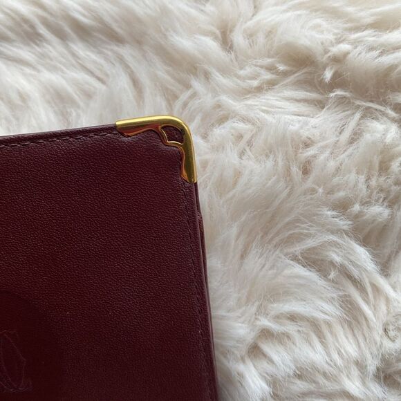 Cartier Burgundy Leather Wallet - Picture 10 of 10